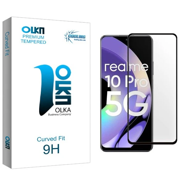 محافظ صفحه نمایش شیشه ای کولینگ مدل Olka مناسب برای گوشی موبایل ریلمی 10 Pro 5G