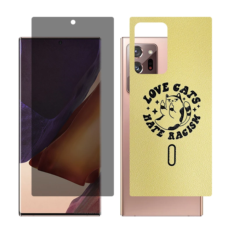 محافظ صفحه نمایش حریم شخصی گلس مدل Together مناسب برای گوشی موبایل سامسونگ Galaxy Note20 Ultra 5G به همراه برچسب پوششی پشت گوشی