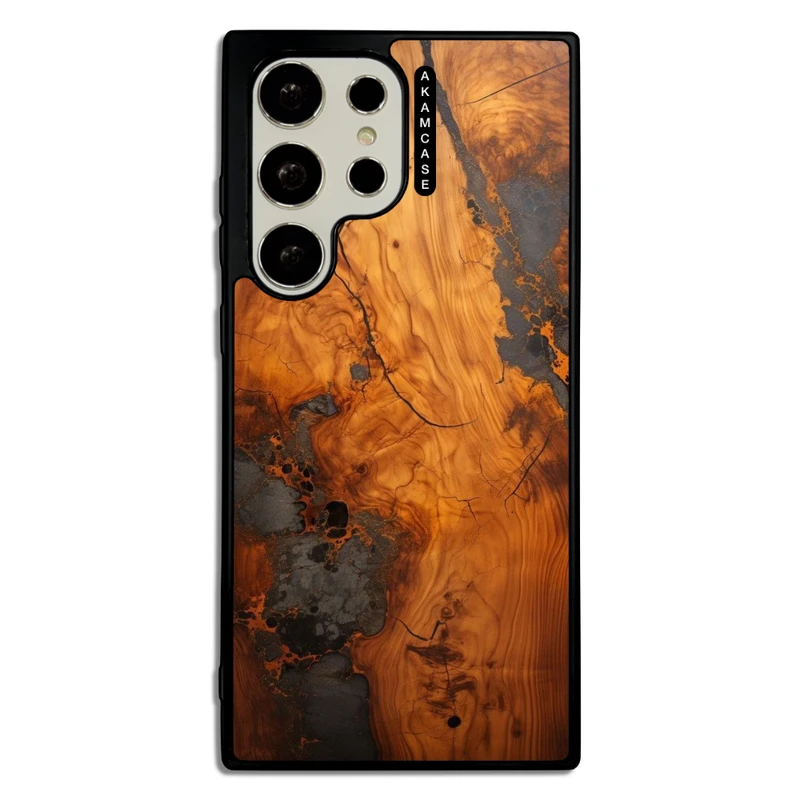 کاور آکام مدل AMC-WSGS23U-WOOD-15 مناسب برای گوشی موبایل سامسونگ Galaxy S23 Ultra