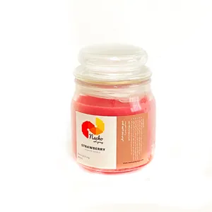 شمع معطر گروه هنری ناچو مدل توت فرنگی