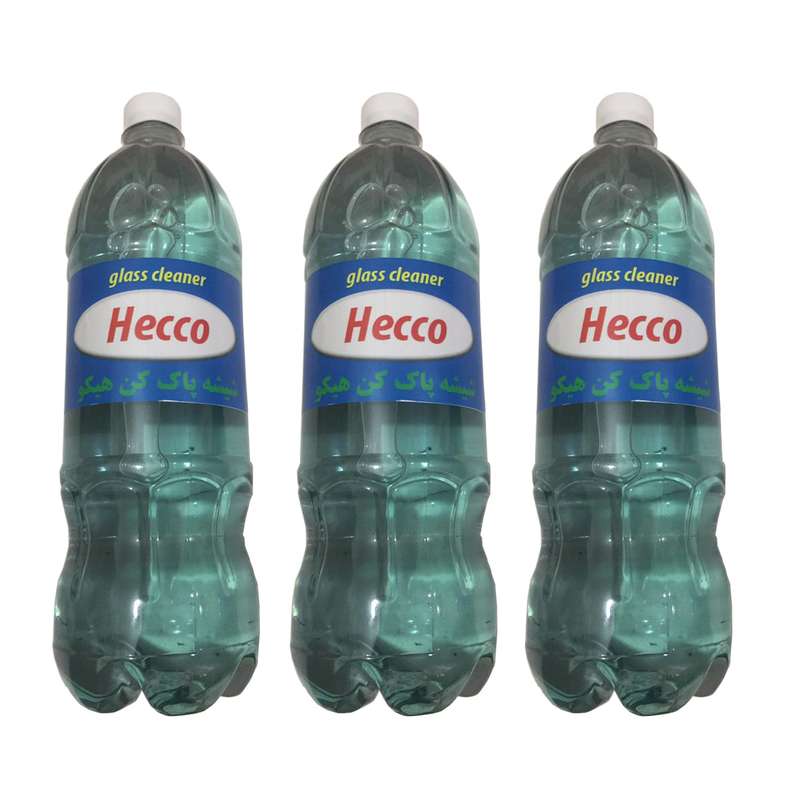 شیشه پاک کن هیکو مدل Hecco حجم 1500 میلی لیتر بسته 3 عددی