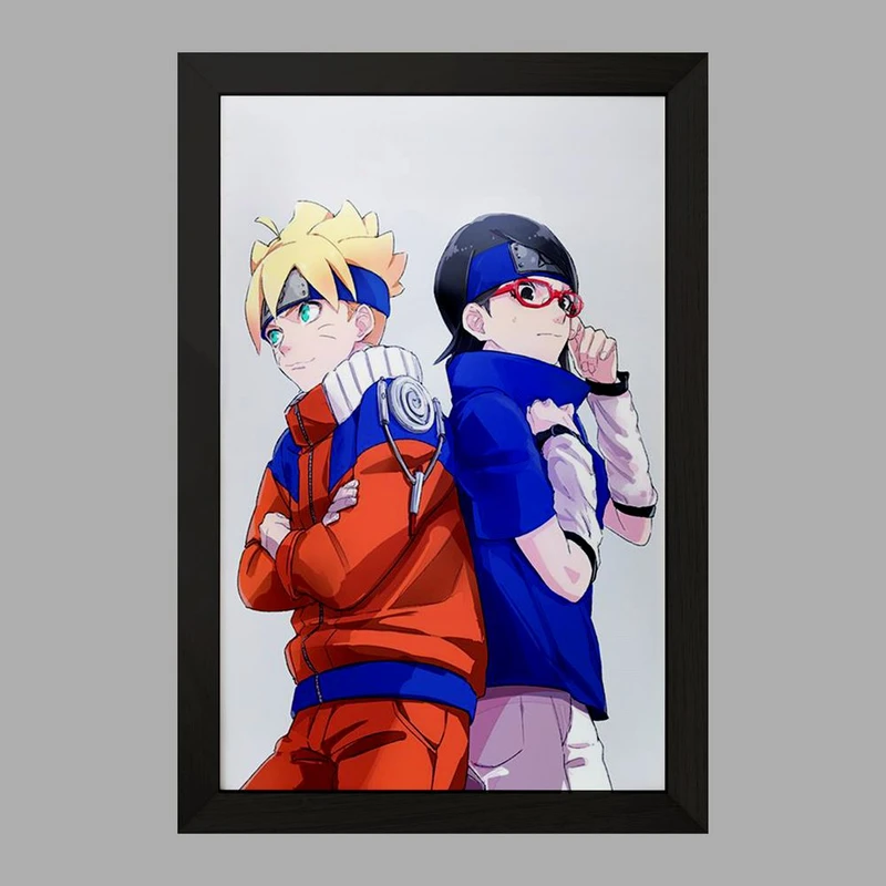 تابلو خندالو مدل بوروتو و سارادا انیمه بوروتو Boruto  کد 13148
