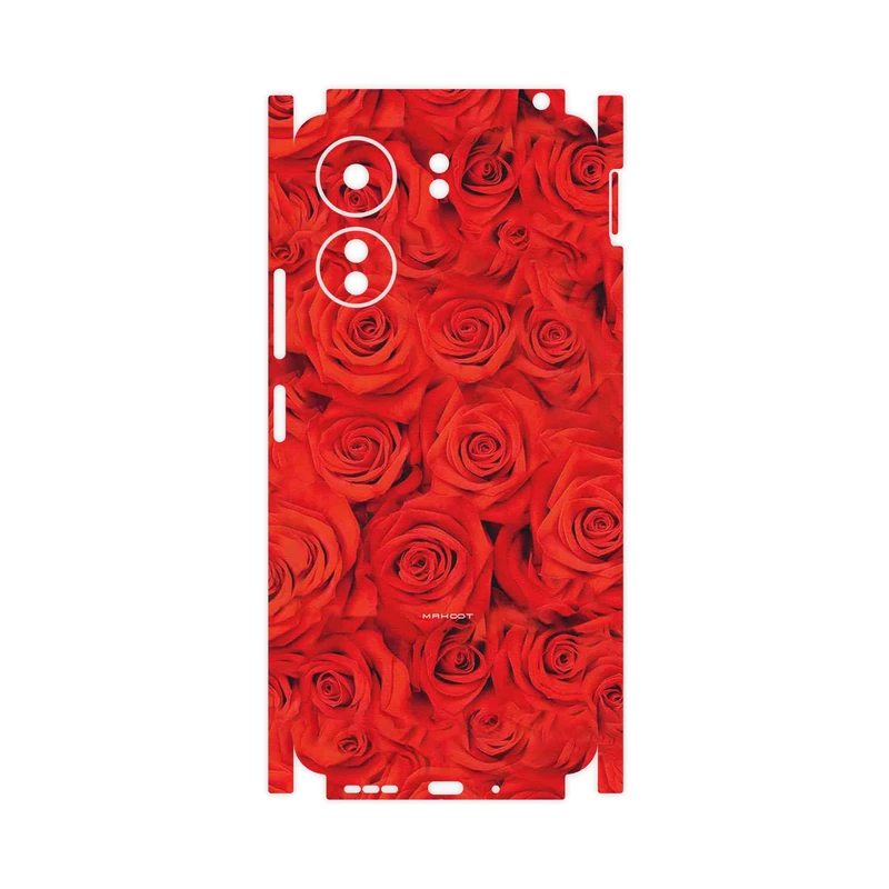 برچسب پوششی ماهوت مدل Red_Flower-FullSkin مناسب برای گوشی موبایل شیائومی Poco C65
