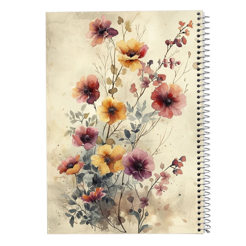 دفتر مشق 50 برگ مدوپد مدل گل کد DF13318