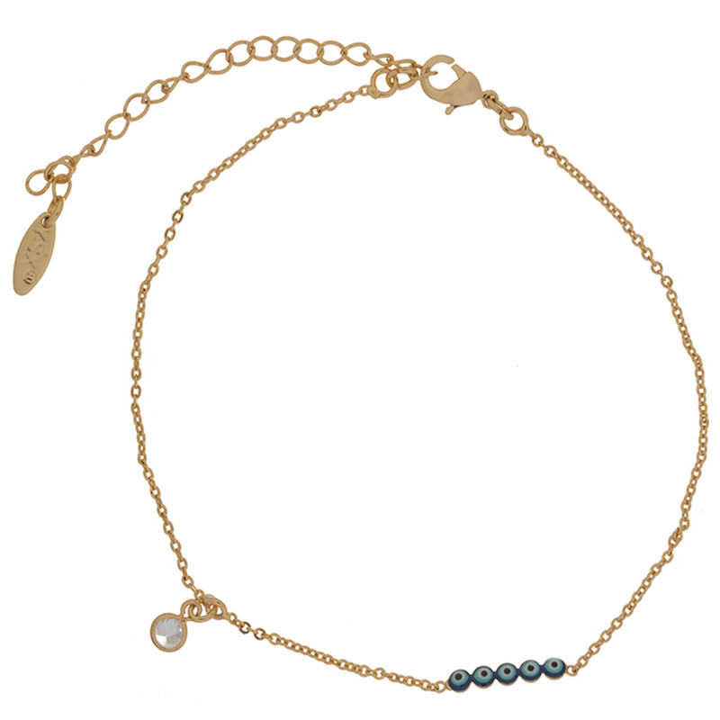 پابند زنانه طرح چشم نظر مدل 1-467