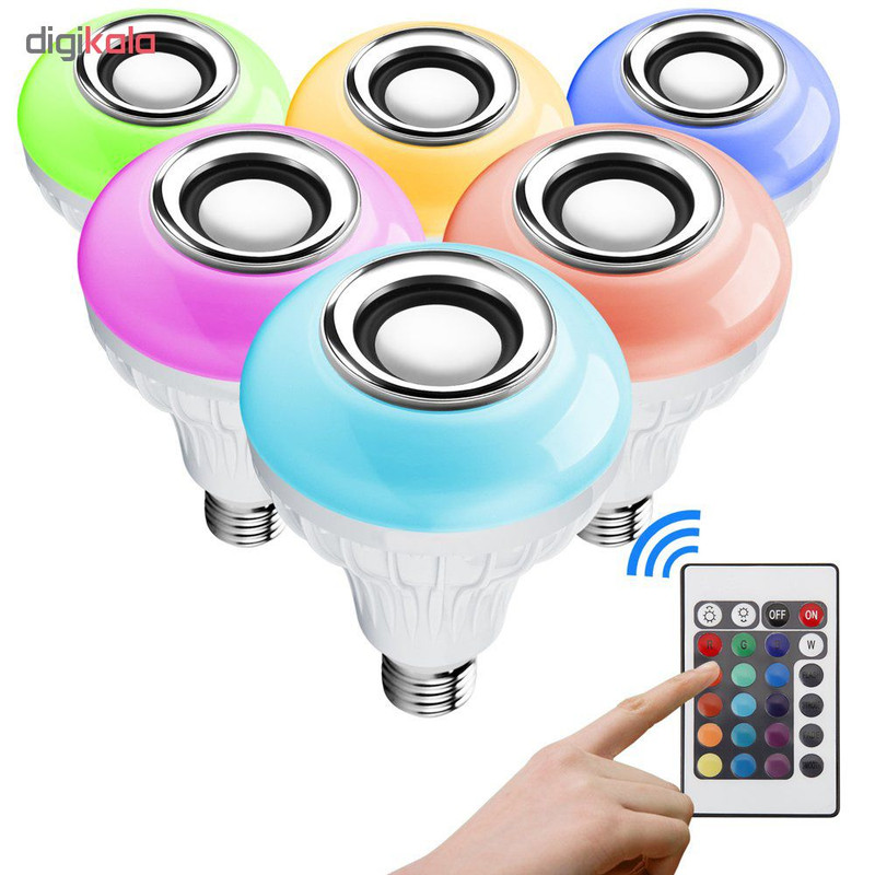 قیمت و خرید لامپ و اسپیکر بلوتوث هوشمند کد Smart LED Music Bulb