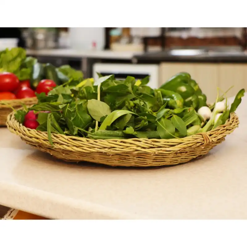 سبد حصیری مدل گرد