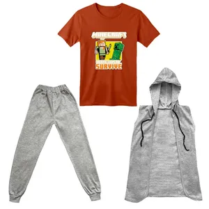 ست 3 تکه لباس راحتی بچگانه مدل ماینکرفت کد 04