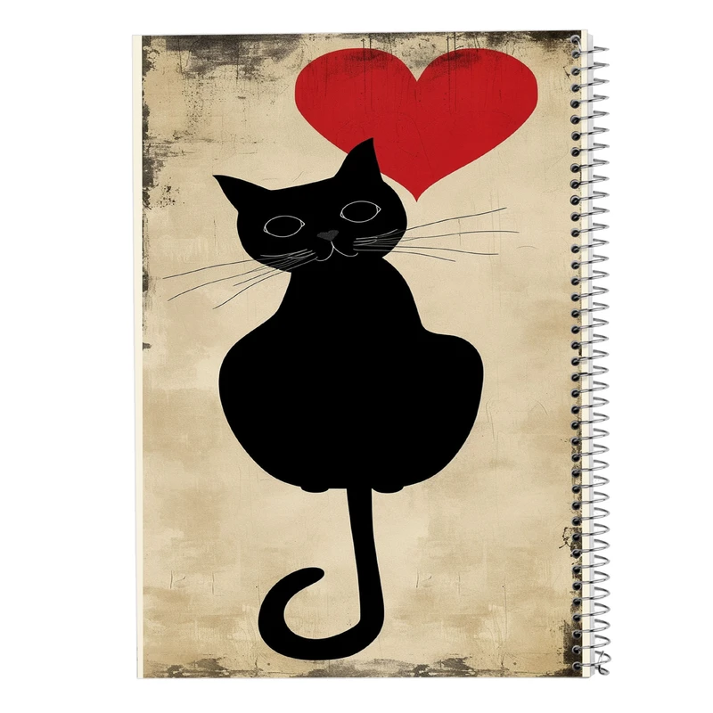 دفتر شطرنجی 50 برگ مدوپد مدل عاشقانه love کد DF14259