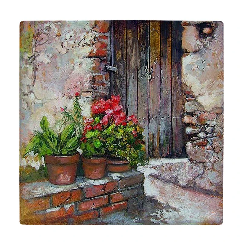  زیر لیوانی  طرح گلدان های شمعدانی کد    5925260_4597