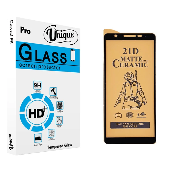محافظ صفحه نمایش سرامیکی يونيک مدل +Clear مناسب برای گوشی موبایل سامسونگ Galaxy A01 Core