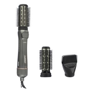 سشوار برس‌دار چرخشی 240 وات پرنسلی مدل PR312AT، موتور DC، وزن 1430 گرم، دارای سری شانه‌دار، سری برس‌دار گرد پهن، سری چرخشی، کیف نگه‌دارنده، سری دندانه‌دار با ویژگی فرکنندگی، صاف‌کنندگی، حجم‌دهندگی