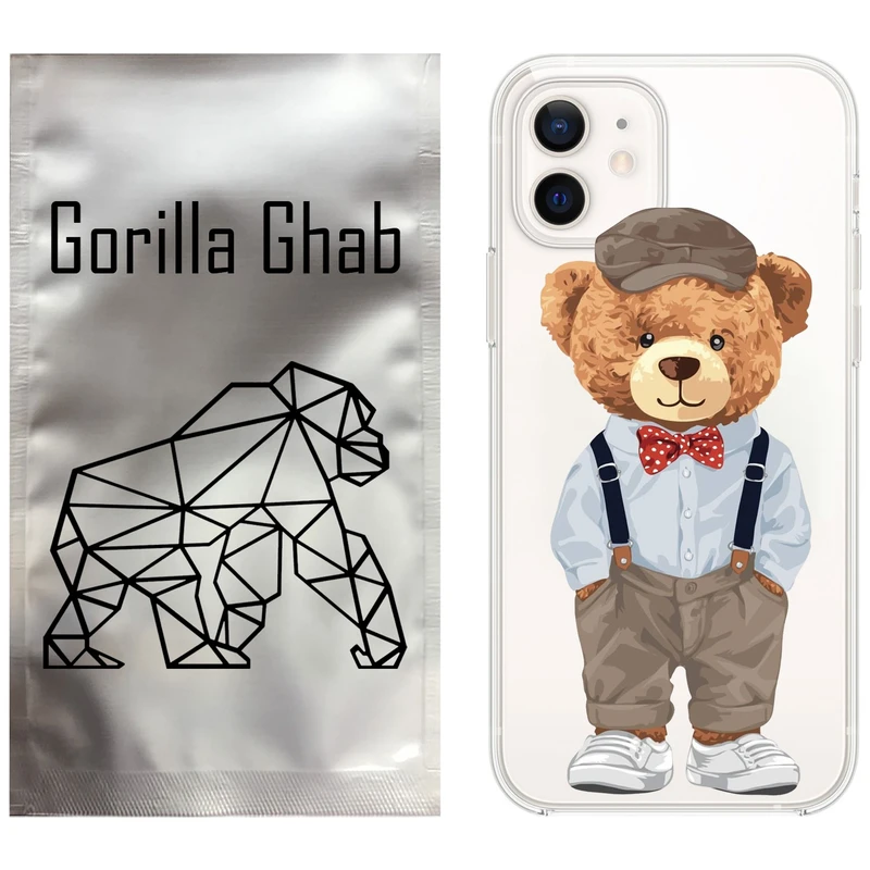کاور گوریلا قاب مدل CLG کد 41 طرح تدی مناسب برای گوشی موبایل اپل iPhone 12
