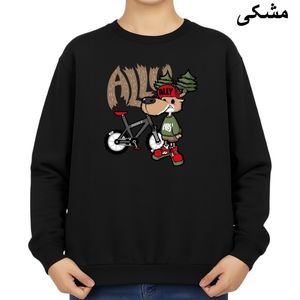 سویشرت زنانه مدل گوزن و دوچرخه کد v8