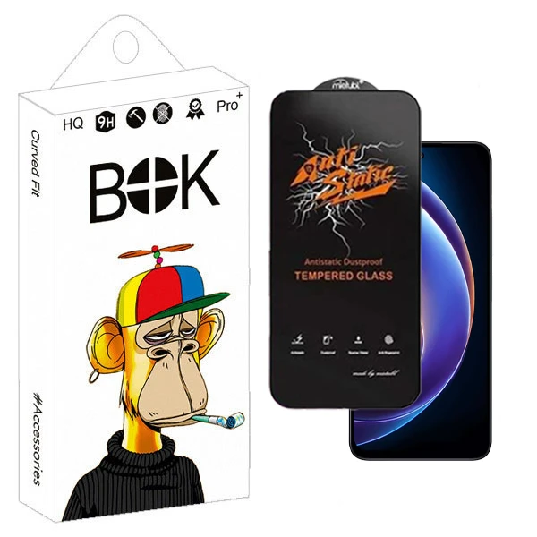 محافظ صفحه نمایش بوک مدل Antistatic Pro مناسب برای گوشی موبایل شیائومی redmi Note 12 4G / 12 5G / Note 12R Pro / Poco X5
