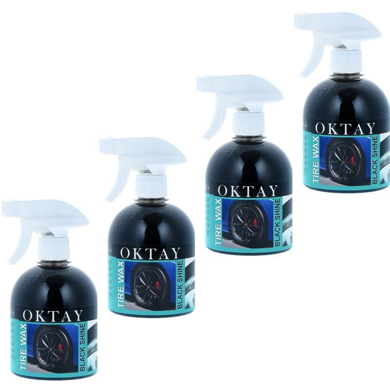 اسپری واکس لاستیک اکتای مدل 002 حجم 550 میلی لیتر بسته 4 عددی