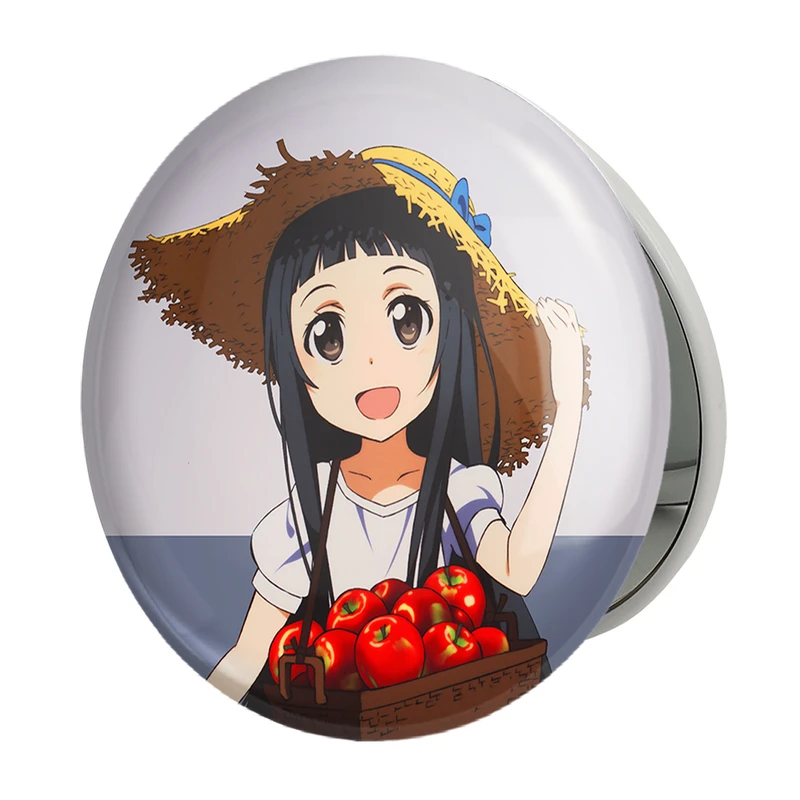 آینه جیبی خندالو طرح یو انیمه دختر مدل تاشو کد 12134 