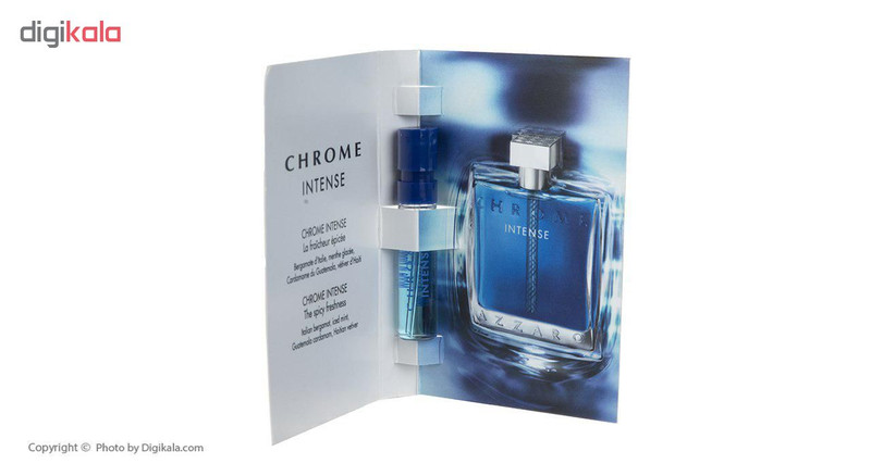 تستر ادو تویلت مردانه آزارو مدل Chrome Intense حجم 1.5 میلی لیتر تستر ادو تویلت مردانه آزارو مدل Chrome Intense حجم 1.5 میلی لیتر