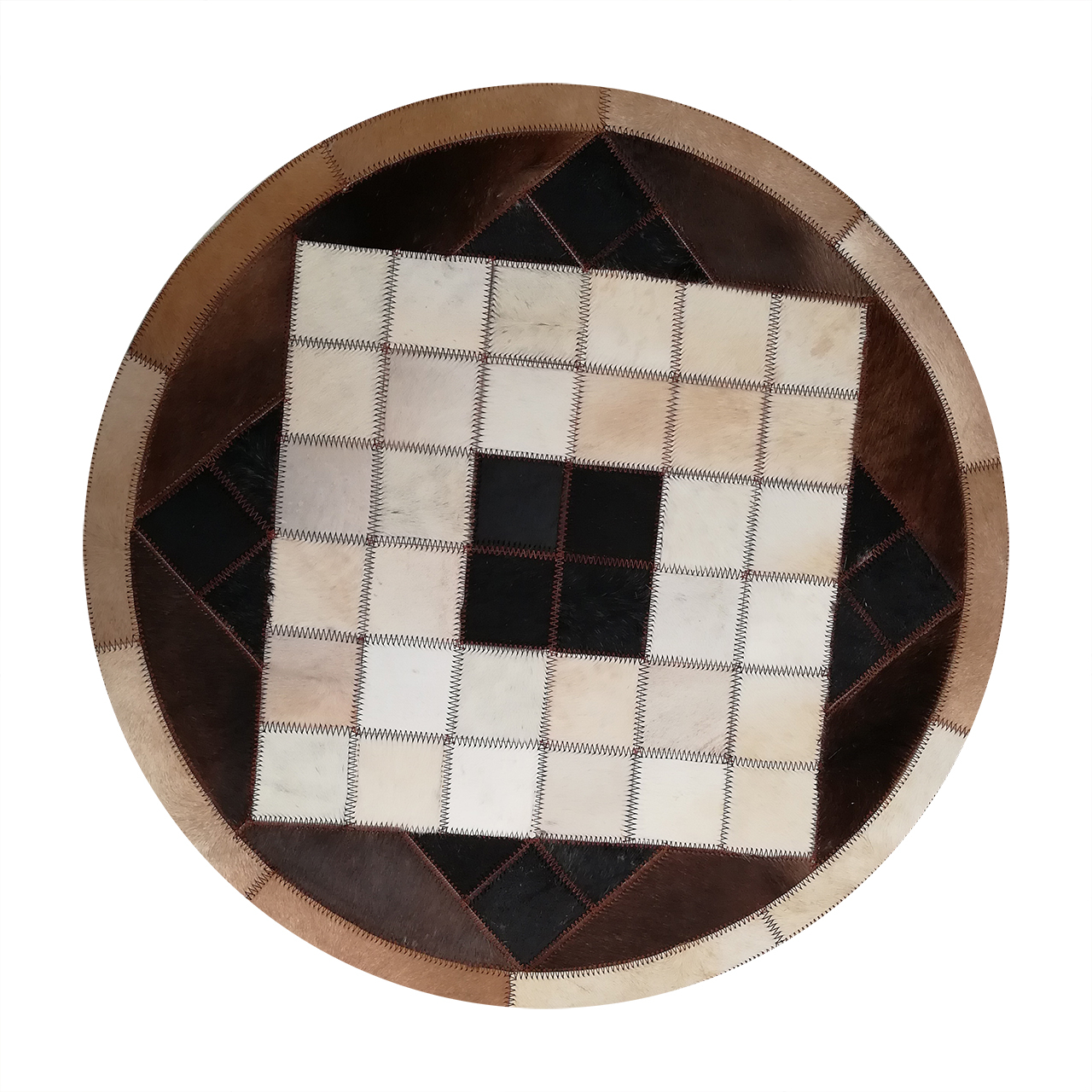 کلاژ فرش پوست و چرم کمالی مدل AD-0495