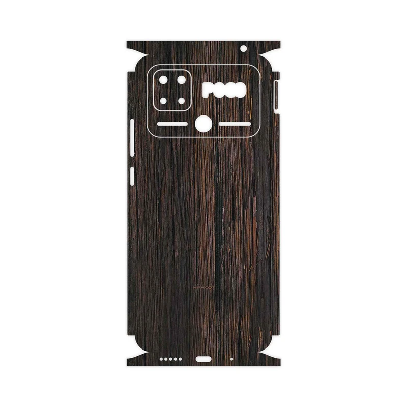 برچسب پوششی ماهوت مدل Burned_Wood-FullSkin مناسب برای گوشی موبایل شیائومی Poco C40