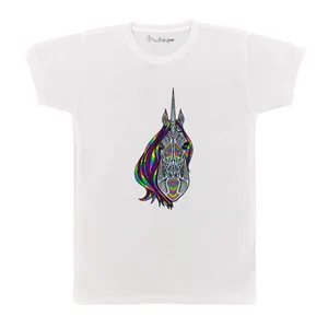 تی شرت بچگانه پرمانه طرح یونیکورن کد pmt.3317