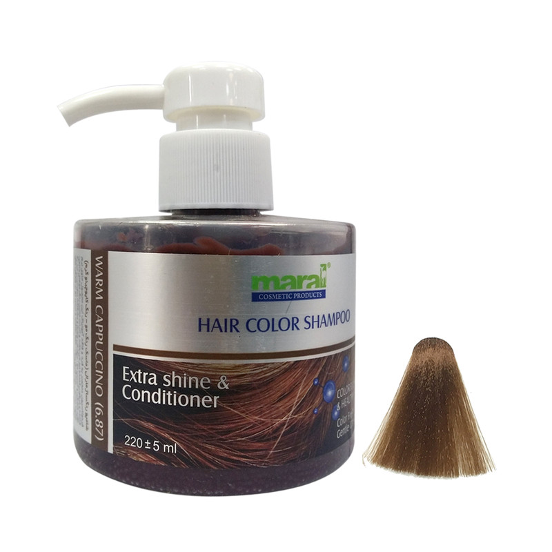 شامپو رنگ مارال مدل Warm-Cappuccino شماره 6.87 حجم 220 میلی لیتر شامپو رنگ مارال مدل Warm-Cappuccino شماره 6.87 حجم 220 میلی لیتر