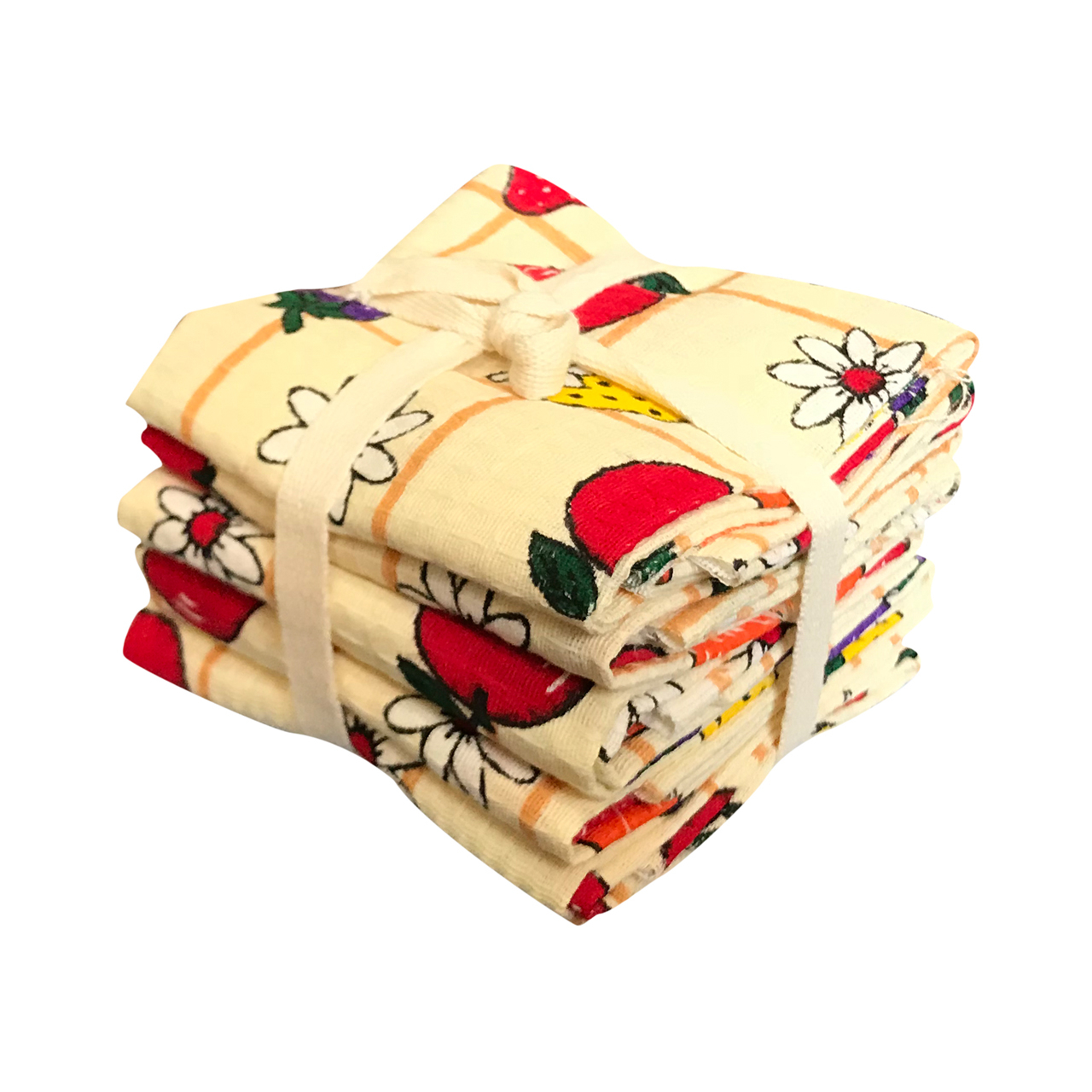 دستمال آشپزخانه طرح میوه بسته 5 عددی