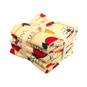 دستمال آشپزخانه طرح میوه بسته 5 عددی
