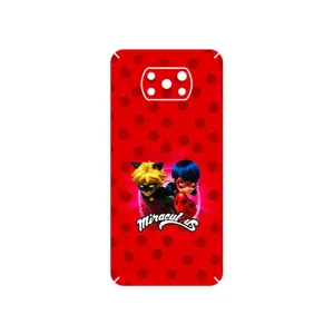 MAHOOT Ladybug and Cat Noir Cover Sticker for Xiaomi Poco X3 Pro