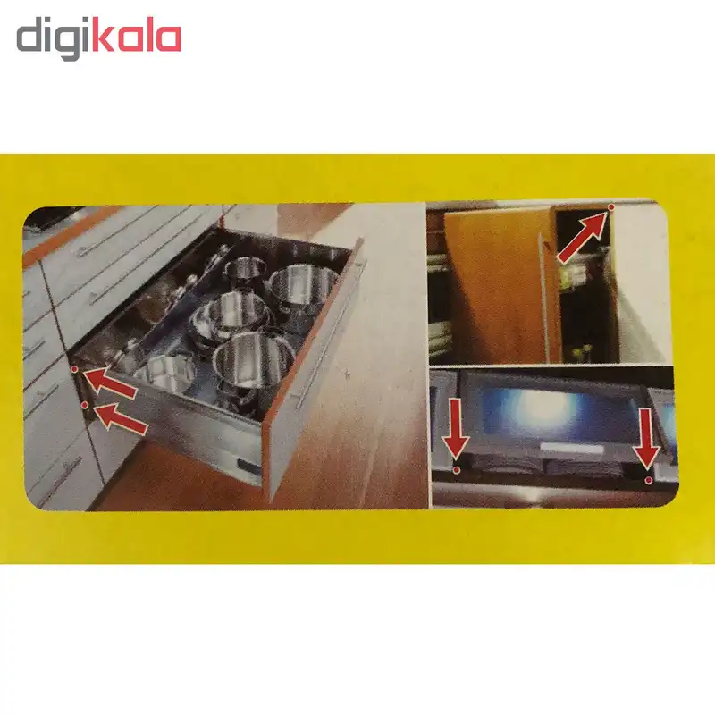 ضربه گیر درب کشو ، کابینت و کمد مدل SD با قطر 1 سانتیمتر بسته 50 عددی