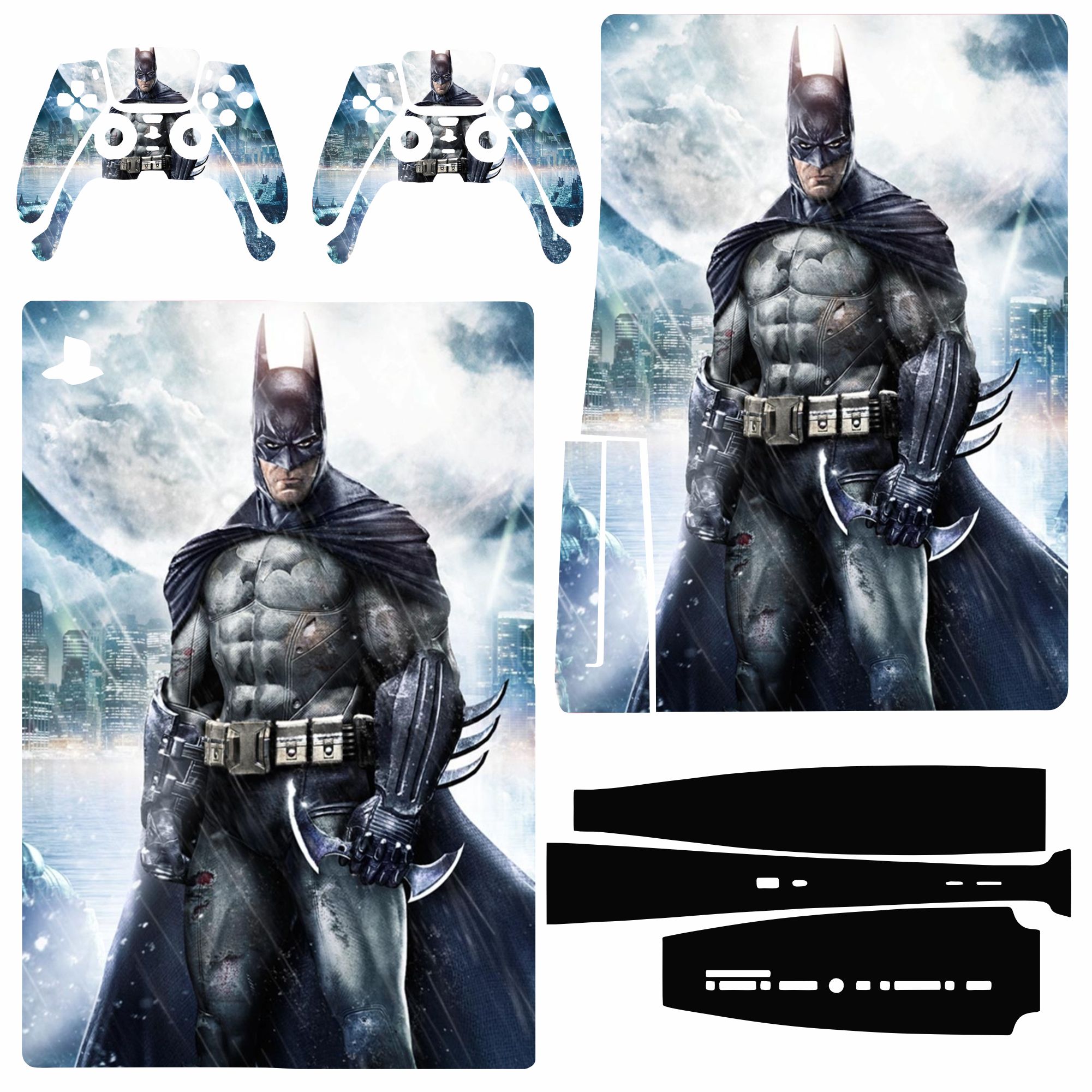 برچسب کنسول پلی استیشن 5 مدل دیسک خور طرح Batman 002 مجموعه 7 عددی