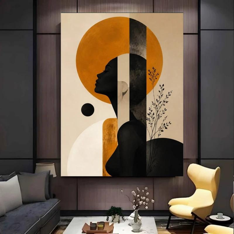 پوستر پارچه ای طرح مخمل  چهره مدل ماه کامل کد BK57858