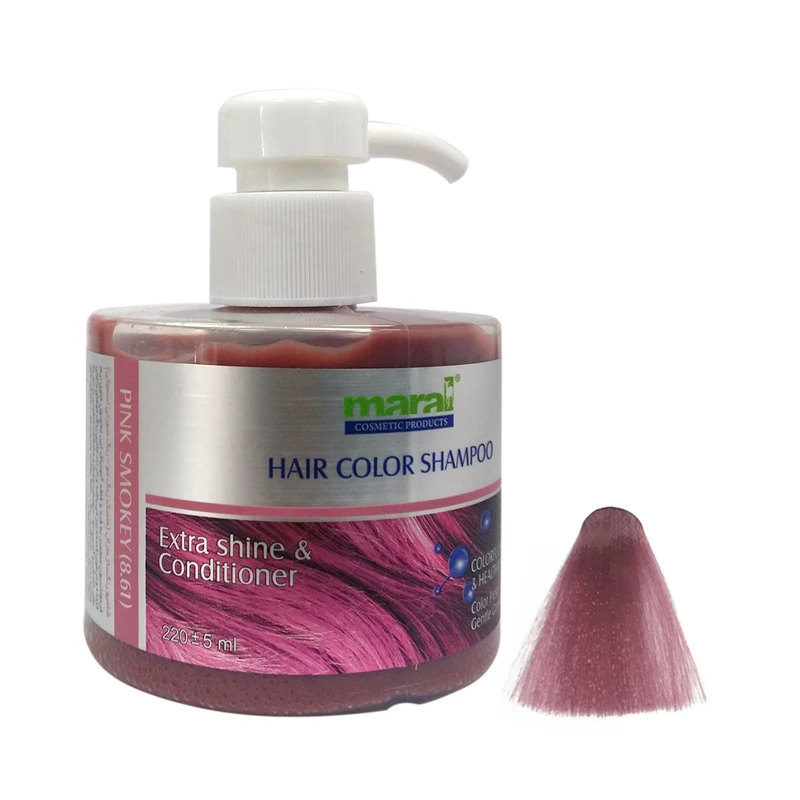 شامپو رنگ مارال مدل Pink-Smokey شماره 8.61 حجم 220 میلی لیتر