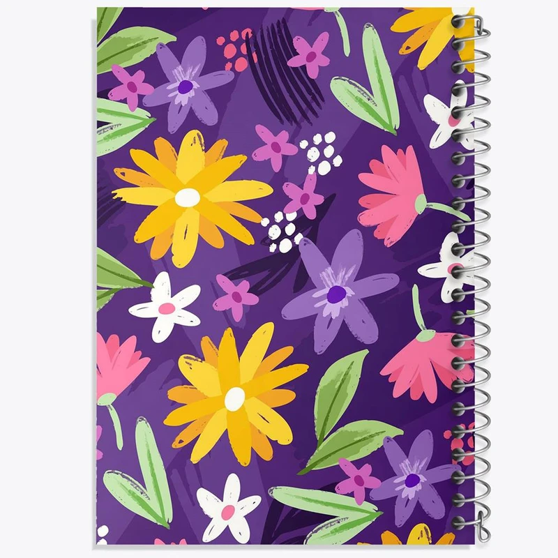 دفتر نت موسیقی 50 برگ خندالو مدل گل گلی کد 29077