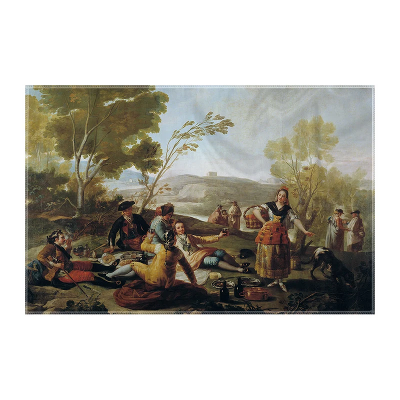 کاغذ کادو ترمه طراحان ایده مدل پیک نیک در ساحل مانزانارس از گویا کد art0301 