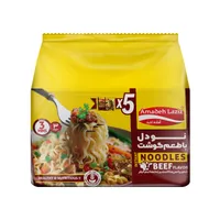 نودل با طعم گوشت آماده لذیذ - 75 گرم  بسته 5 عددی