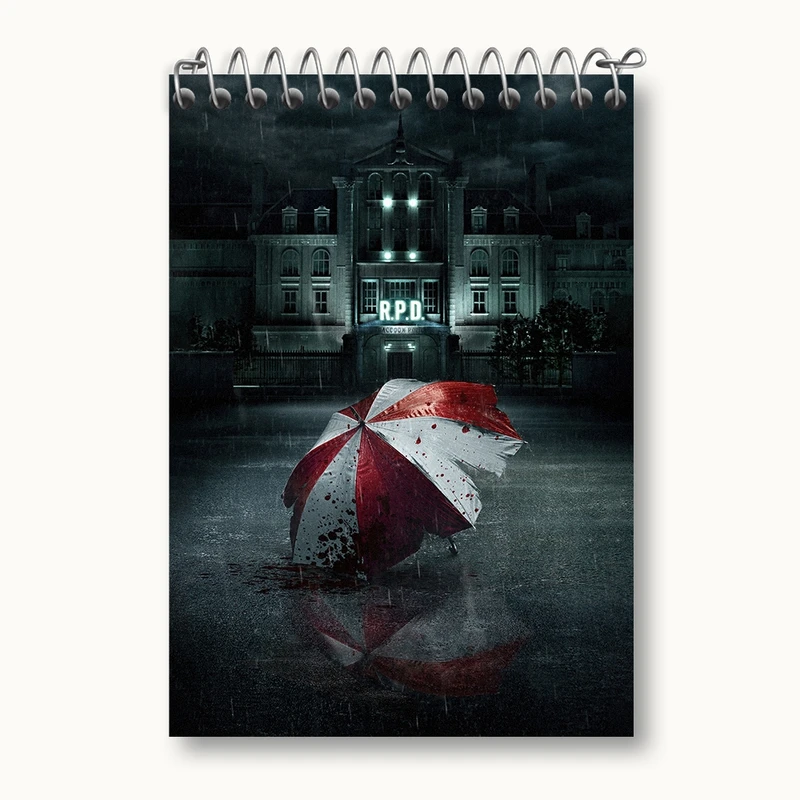 دفتر یادداشت 50 برگ خندالو مدل بازی رزیدنت اویل (Resident Evil) کد 31654