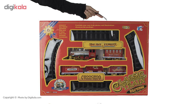 قطار اسباب بازی مدل HOLIDAY EXPRESS کد YY-016 قطار اسباب بازی مدل HOLIDAY EXPRESS کد YY-016