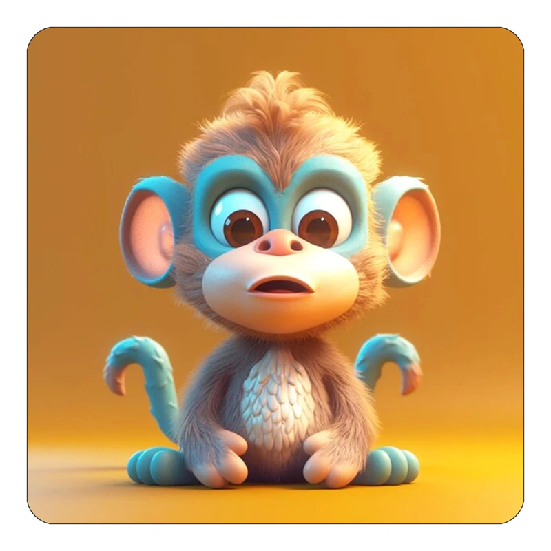 مگنت کاکتی طرح حیوانات کارتونی مدل mp27794