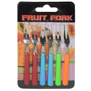 چنگال میوه خوری فروت فورک مدل Z-610 بسته 6 عددی 