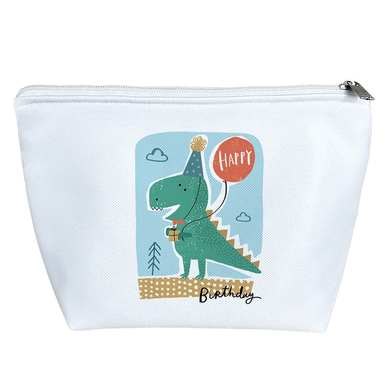 کیف لوازم آرایش دخترانه خندالو مدل Happy Birthday کد H1052