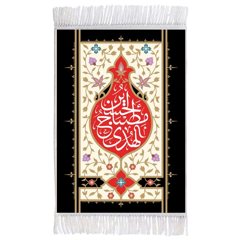 فرش ماشینی دیوارکوب اطلس آبی طرح حسین مصباح هدی مدل T2331 