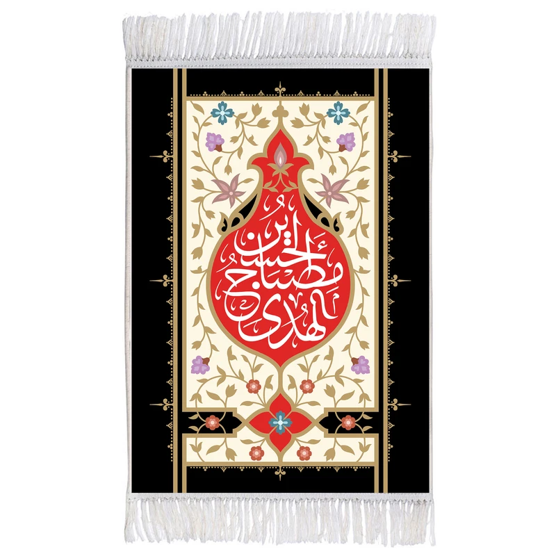 فرش ماشینی دیوارکوب اطلس آبی طرح حسین مصباح هدی مدل T2331
