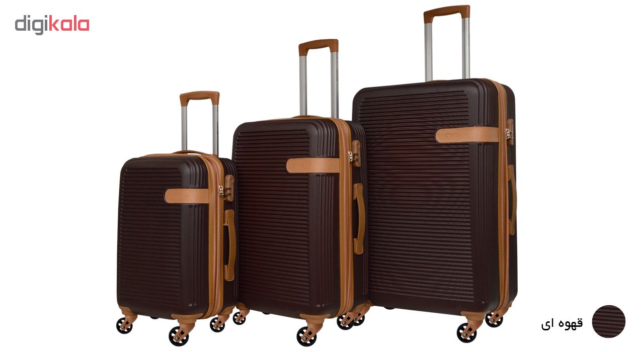 مجموعه سه عددی چمدان ستلایت مدل 0066