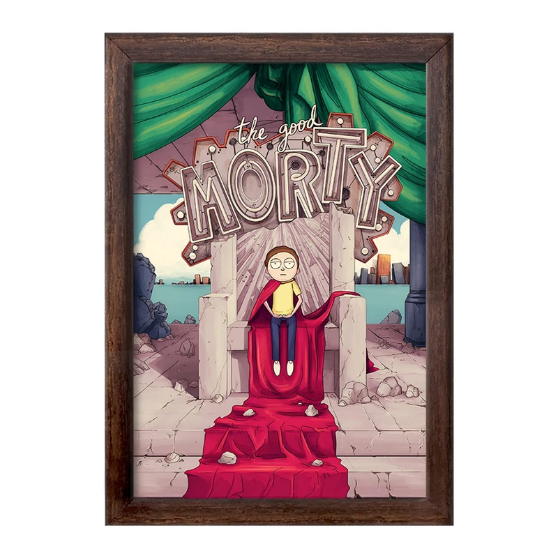 تابلو خندالو طرح  مورتی (Morty) کد F4930