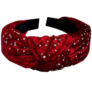 تل مو زنانه مدل مخمل نگینی کد A1