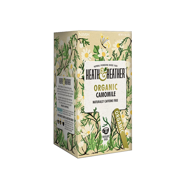 دمنوش بابونه هیت و هیتر مدل Organic Camomile بسته 20 عددی