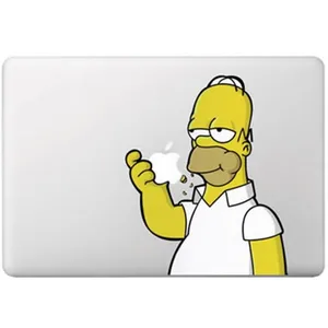 برچسب تزئینی ونسونی مدل Simpson Om Nom مناسب برای مک بوک