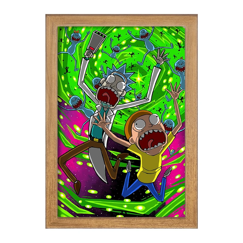 تابلو خندالو مدل ریک و مورتی Rick and Morty  کد 3217