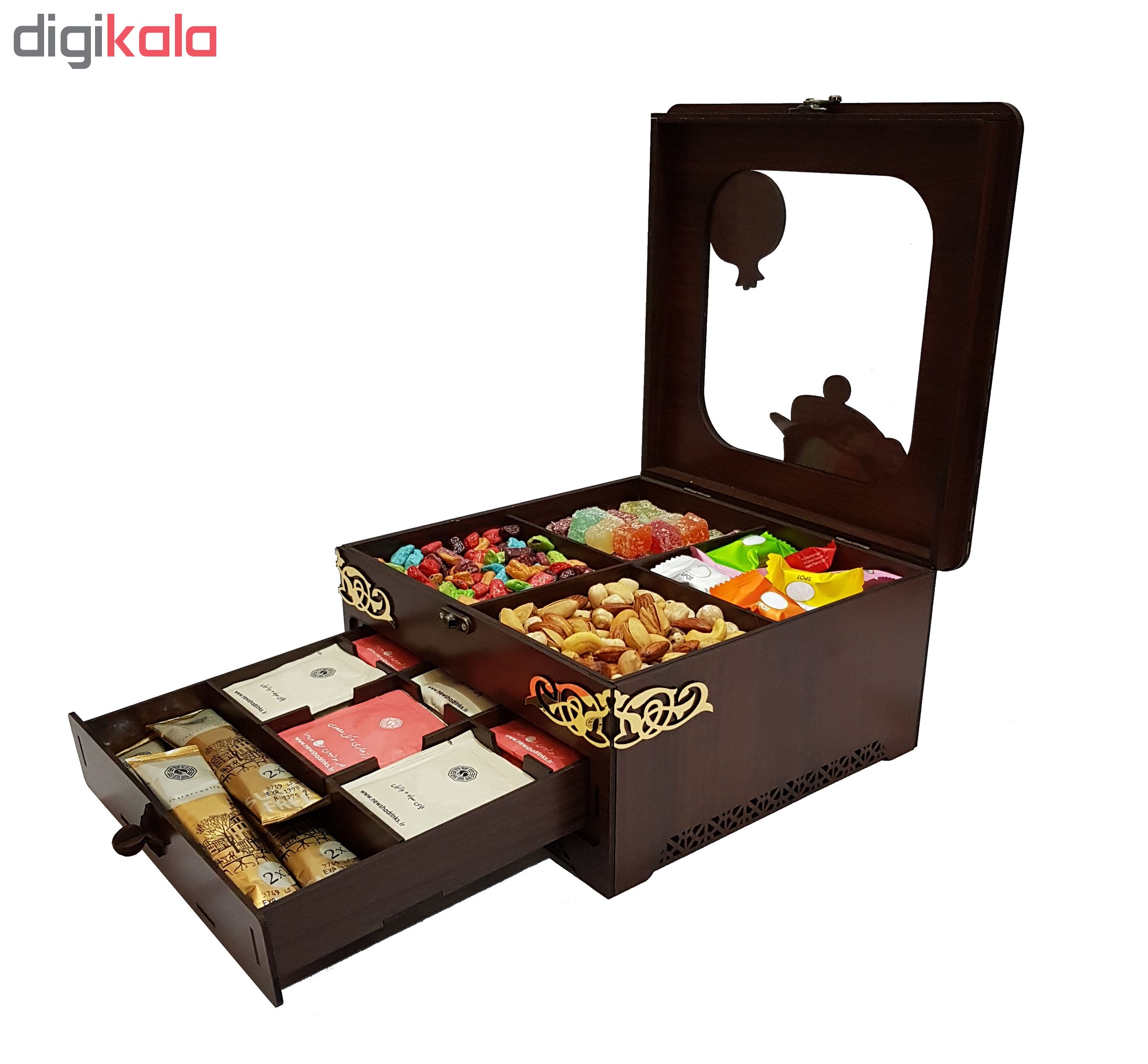 جعبه چای و پذیرایی مدل یلدا